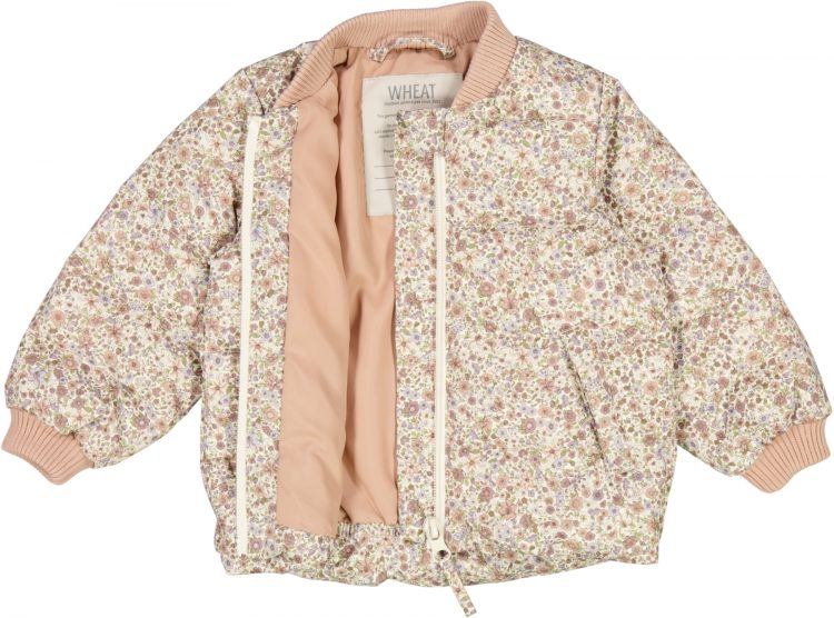 Baby summer jacket with flowers - Wheat