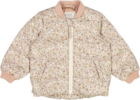 Baby summer jacket with flowers - Wheat