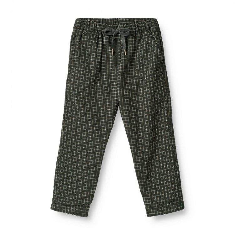 Boys gray cotton lining trousers - Wheat