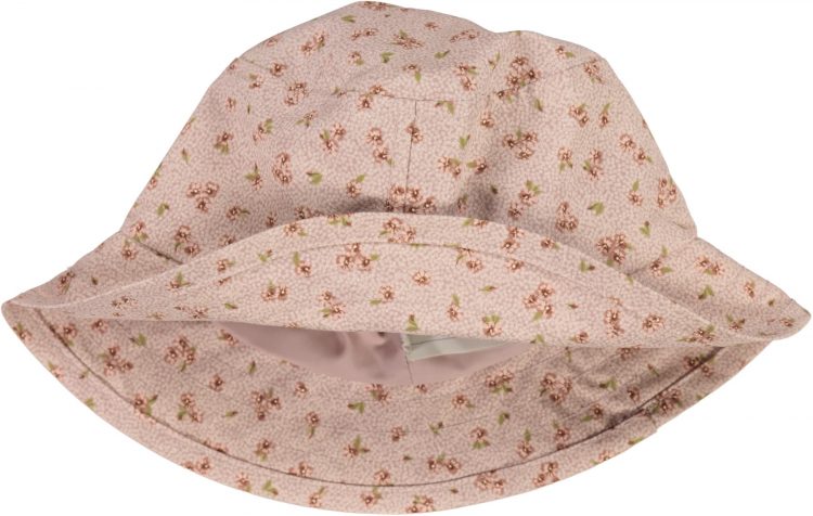 Bucket hat with rose flowers - Wheat