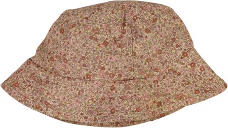 Girls bucket hat with beige flowers - Wheat