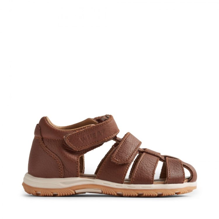 Practical kids sandals in brown - Wheat