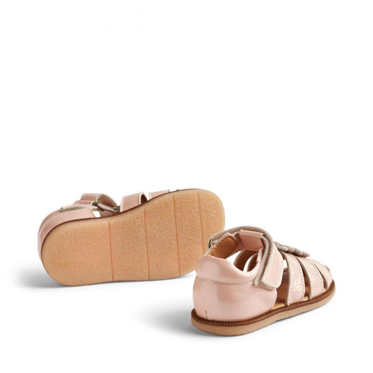 Maigi rozā meiteņu ādas kurpes - Wheat