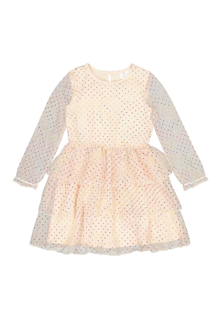 Cream tulle dress with hearts - The New