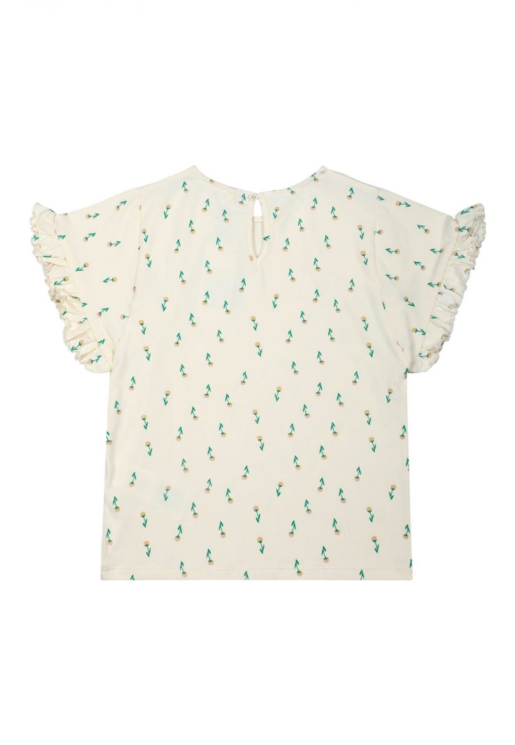 Girls` white top with flowers - The New