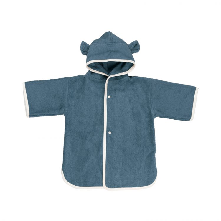 Blue bear poncho-robe - Fabelab