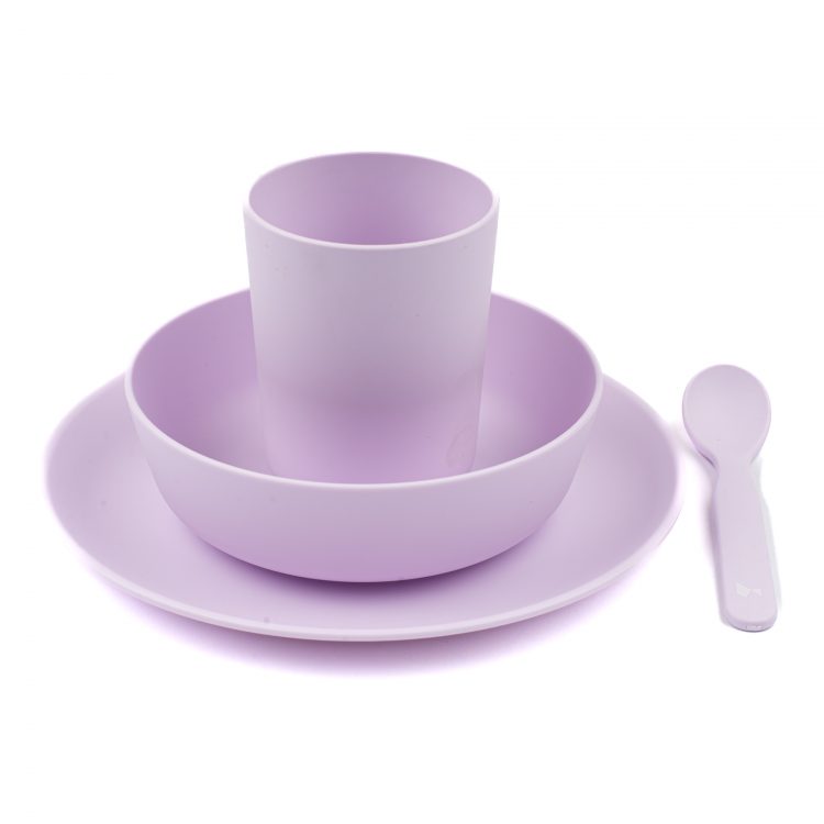 Violets maltīšu trauku komplekts bērniem - Fabelab
