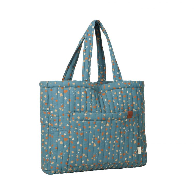 Quilted tote bag in cobblestone - Fabelab