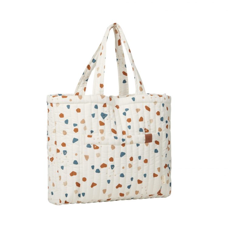 Quilted tote bag in terrazzo - Fabelab