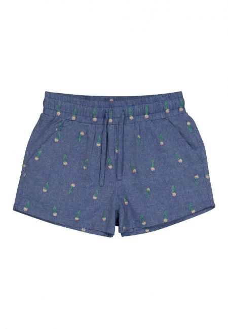 Charming blue shorts with embroidery details - The New