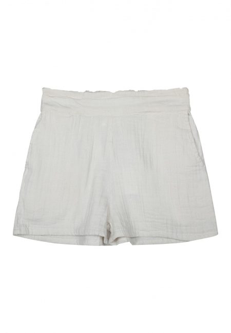 Girls white casual muslin shorts - The New