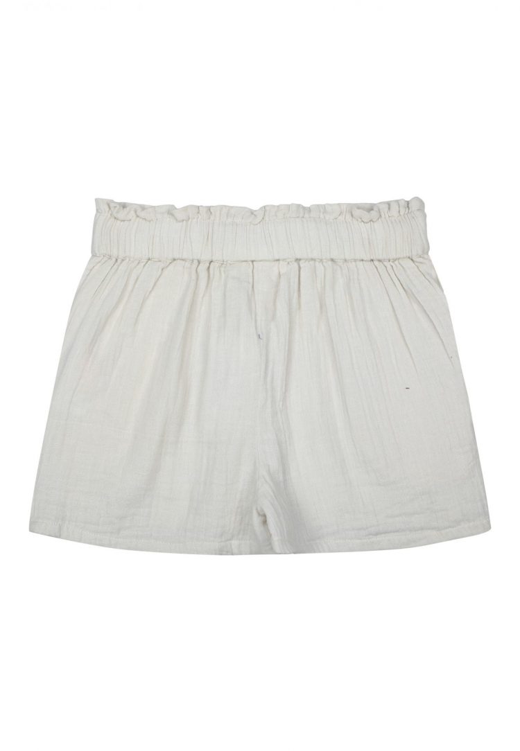 Girls white casual muslin shorts - The New