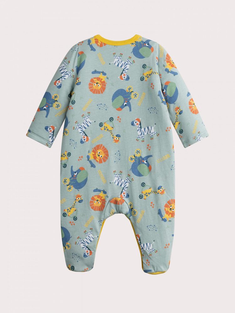 Animal pattern romper for baby boy - Du pareil Au Meme