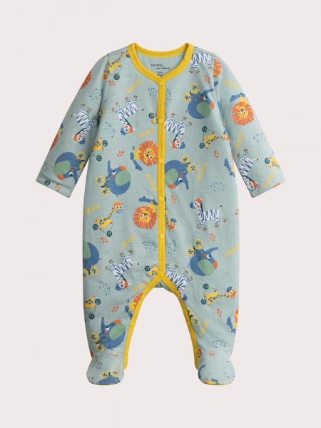 Animal pattern romper for baby boy - Du pareil Au Meme