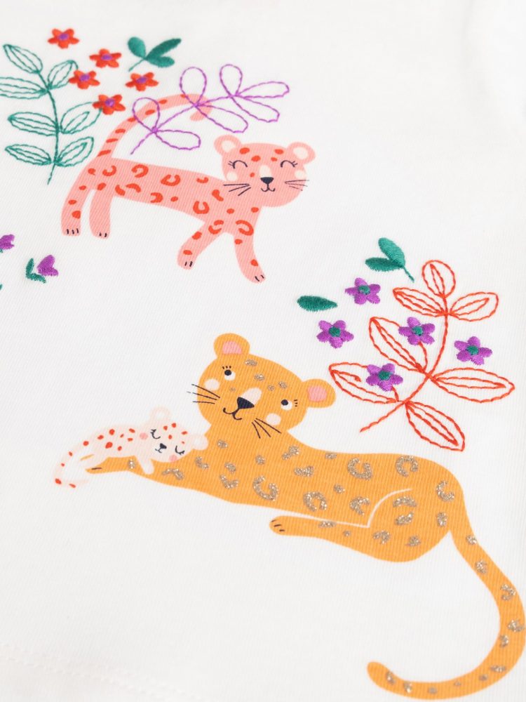 Baby Girl Leopard Animation tee - Du pareil Au Meme