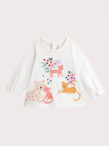 Baby Girl Leopard Animation tee - Du pareil Au Meme