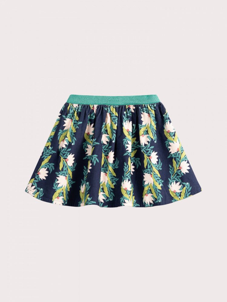 Blossom Velvet Two-Sided Miniskirt - Du pareil Au Meme