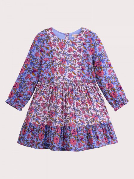 Blue and pink floral dress - Du pareil Au Meme