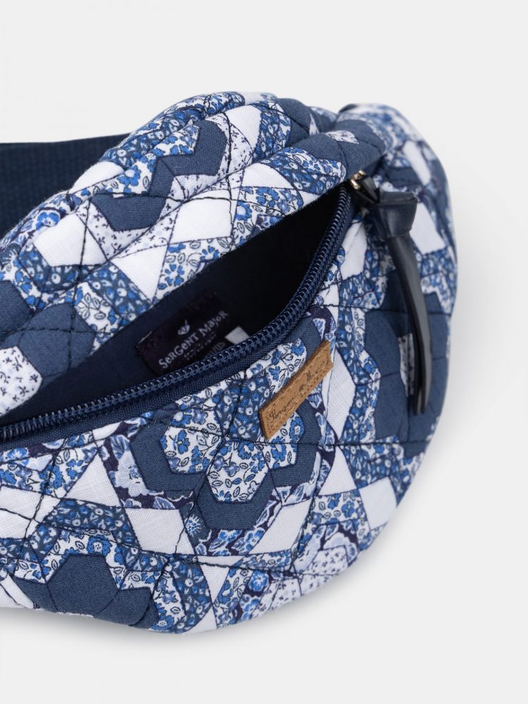 Blue and white floral bumbag - Sergent Major