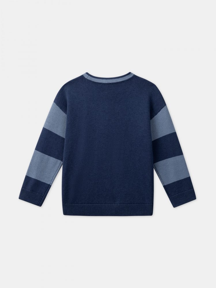 Boys Cashmere Cardigan in blue - Sergent Major