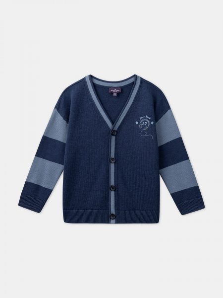 Boys Cashmere Cardigan in blue - Sergent Major