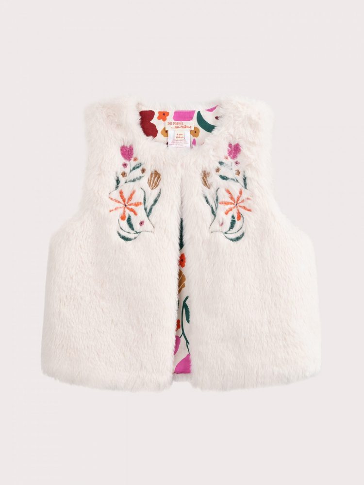 Girls' reversible sleeveless vest - Du pareil Au Meme