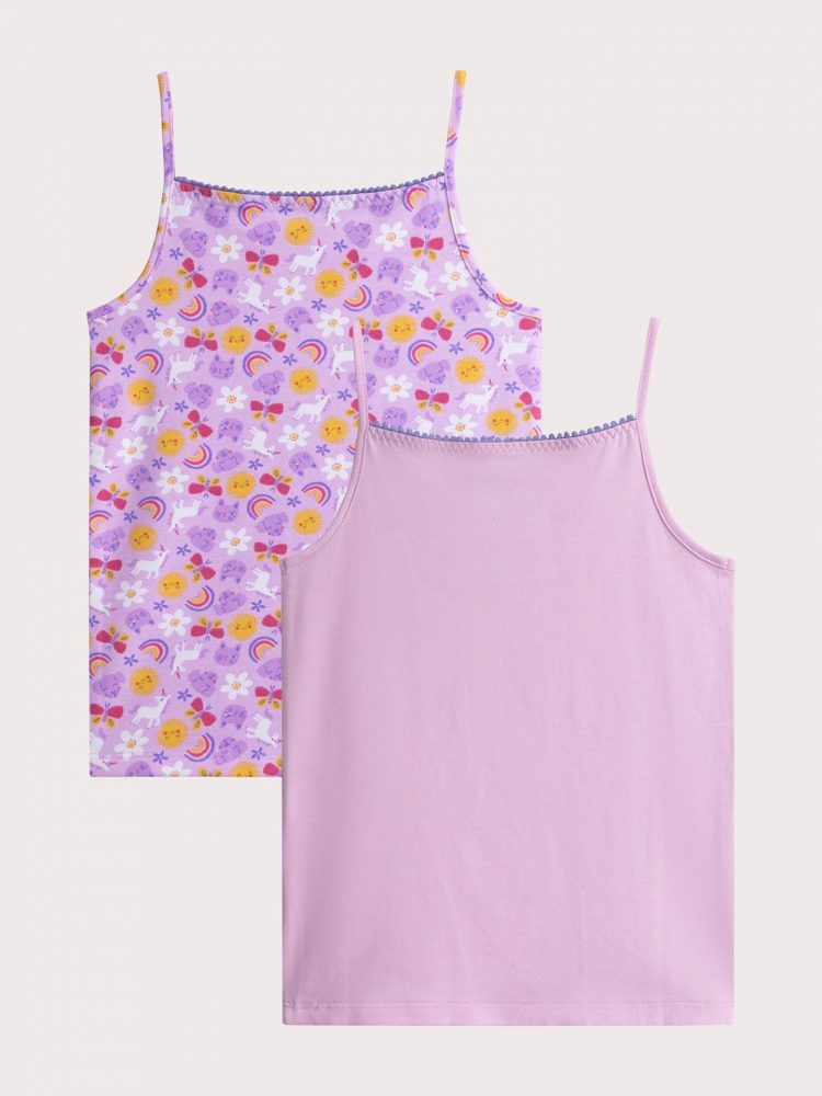 Pack of 2 fancy tank tops for girls - Du pareil Au Meme