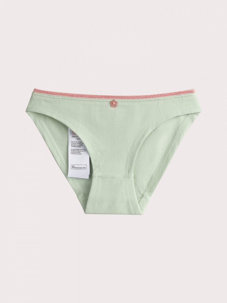 Pack of 3 mint-white panties for girls - Du pareil Au Meme