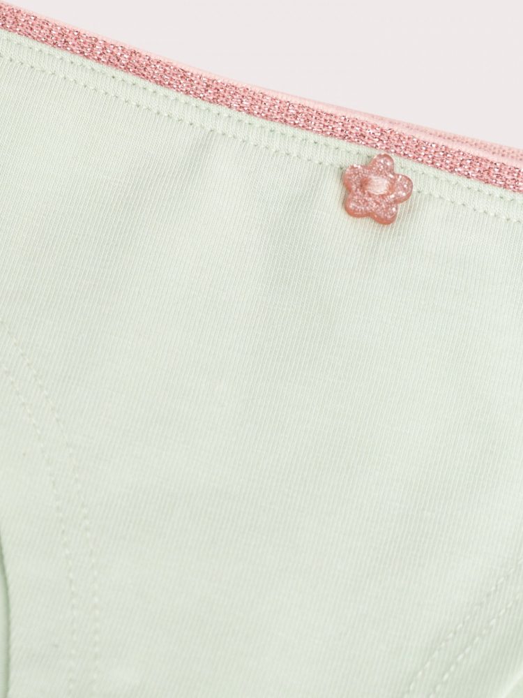 Pack of 3 mint-white panties for girls - Du pareil Au Meme