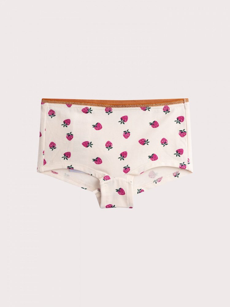 Pack of 3 strawberry pattern shorties for girls - Du pareil Au Meme