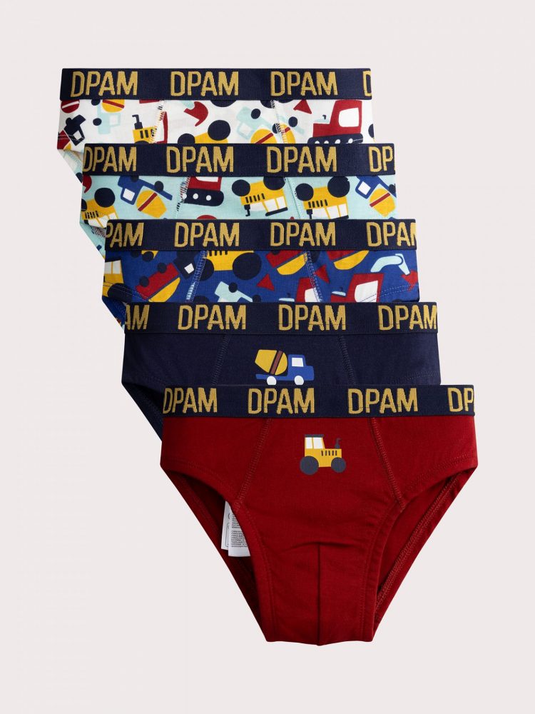 Pack of 5 tractor underwear for boys - Du pareil Au Meme