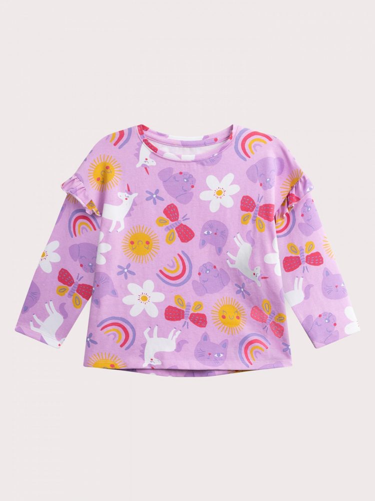 Purple unicorn pajamas for girls - Du pareil Au Meme