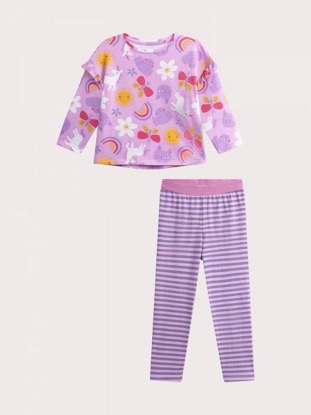 Purple unicorn pajamas for girls - Du pareil Au Meme