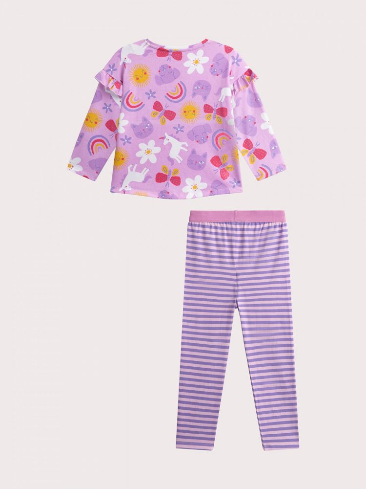 Purple unicorn pajamas for girls - Du pareil Au Meme