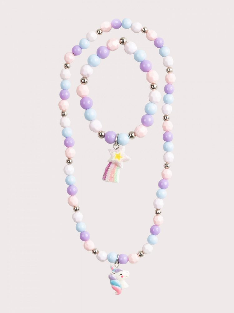 Unicorn Necklace and Bracelet Set - Du pareil Au Meme