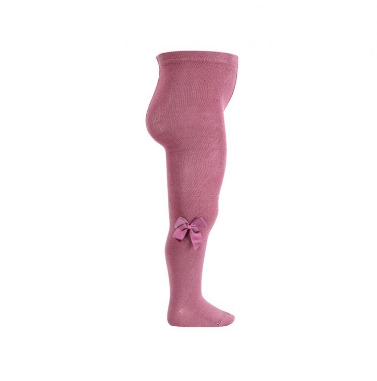 Bow girls tights in cassis - Cóndor