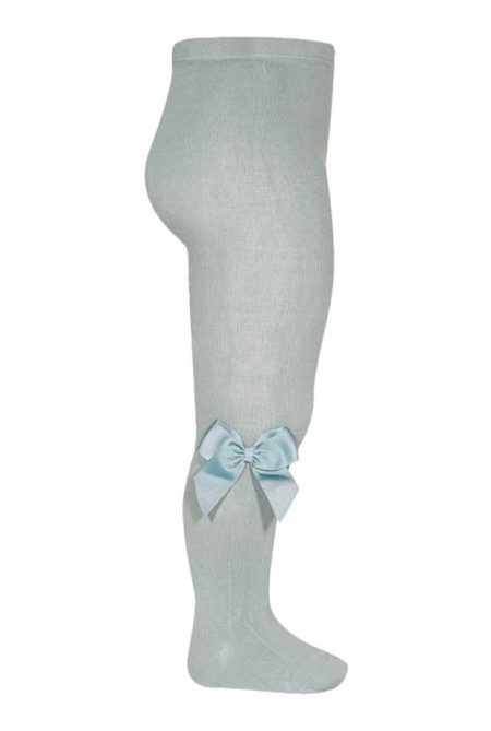 Bow girls tights in light green - Cóndor