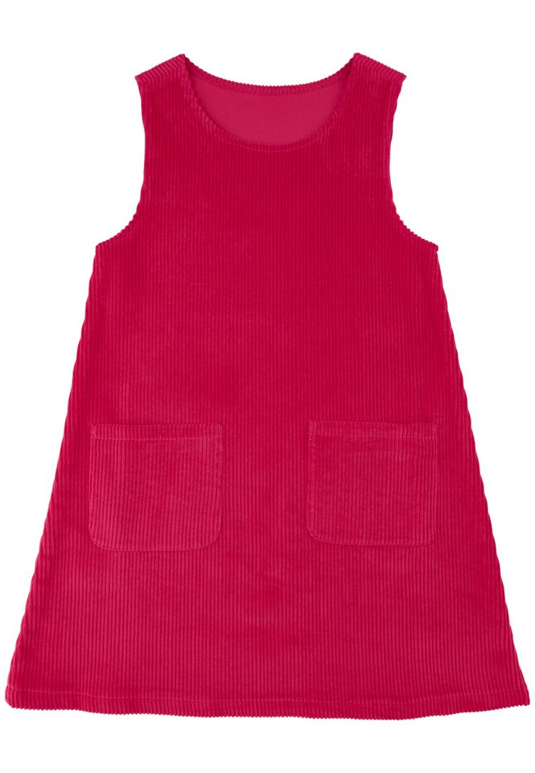 Girls raspberry red velvet dress - Soft Gallery