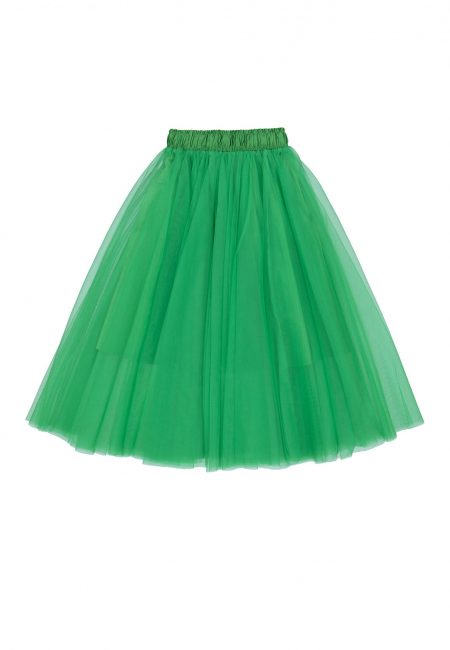 Green girls maxi tulle skirt - The New