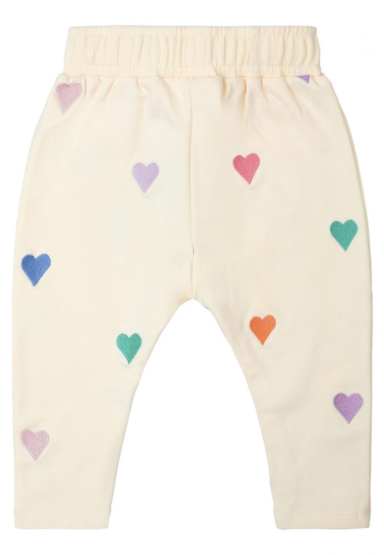 White baby harem pants with hearts - The New