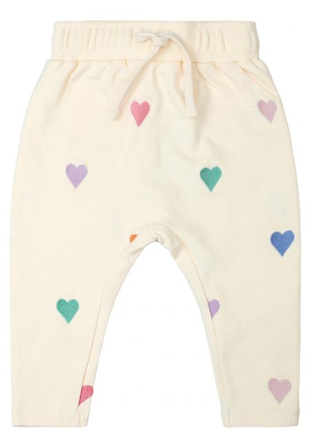 White baby harem pants with hearts - The New