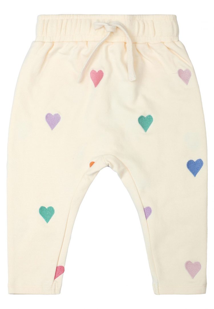 White baby harem pants with hearts - The New