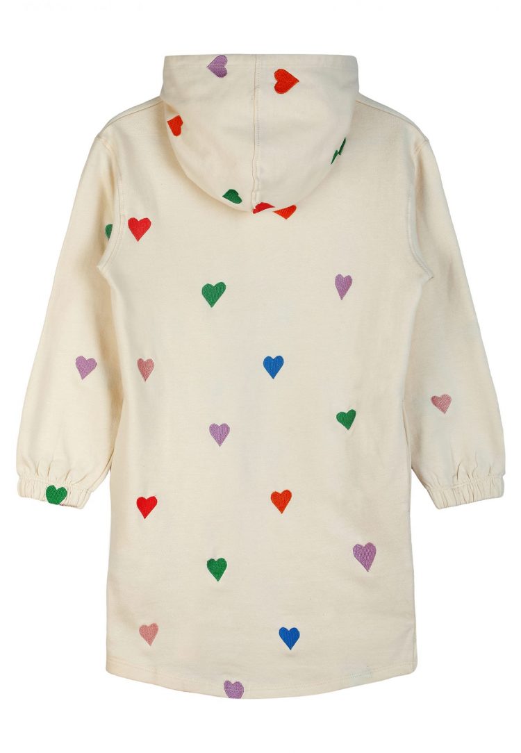 White sweatdress with hearts - The New