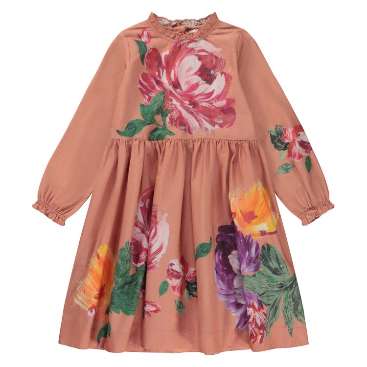 Beautiful dress with painted flowers - MOLO