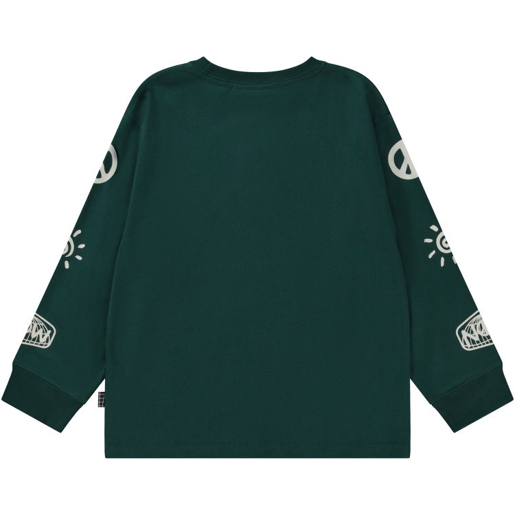 Boys dark green long sleeve t-shirt - MOLO