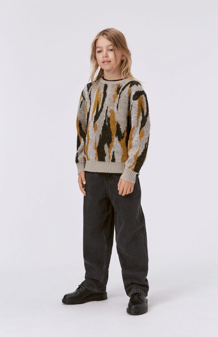 Boys graphic look knit jumper - MOLO