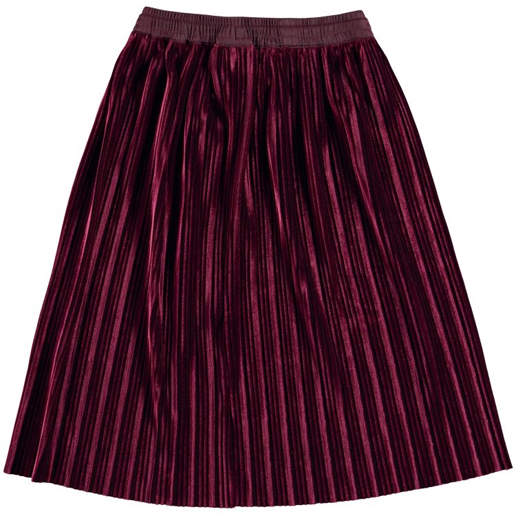 Girls dark red pleated skirt - MOLO