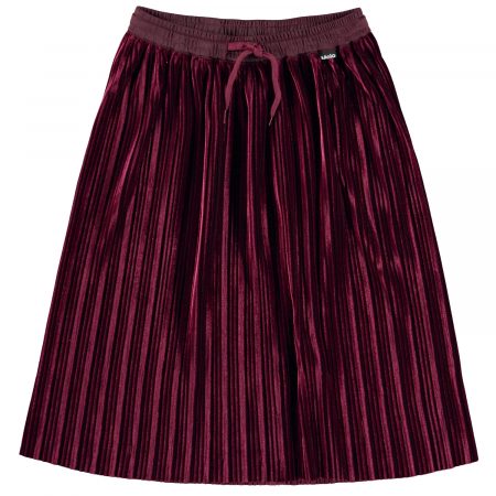 Girls dark red pleated skirt - MOLO