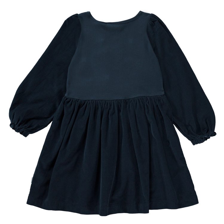 Girls knee length dress in navy sky - MOLO