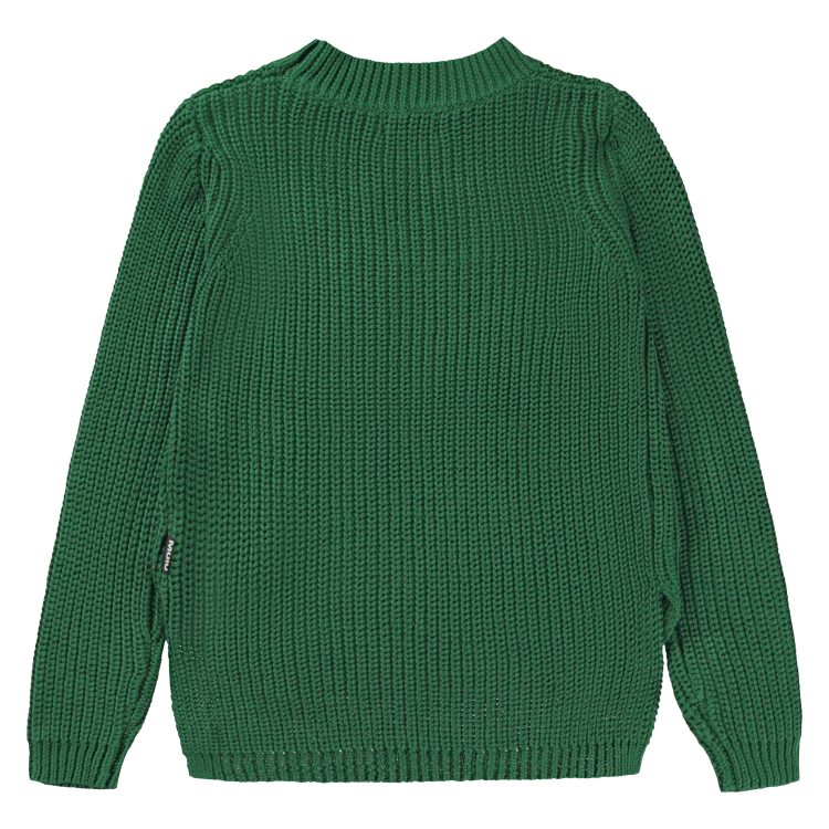 Green knit jumper for girls - MOLO